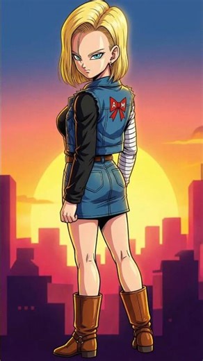 Gohan's little brother gets challenged by Android 18 #dbz #battle