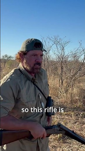 The .577 Nitro used on his recent elephant hunt in Botswana
