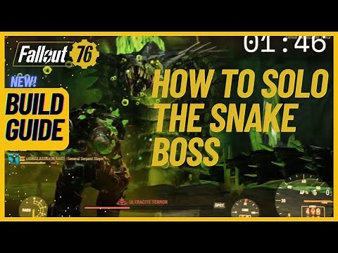 How To Solo The Snake Boss Build Guide (Ultracite Terror) | Fallout76
