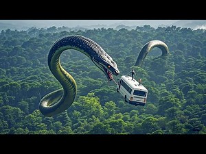 The serpent swept the bus into the air and fell hard, and the human beings miraculously survived