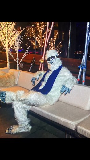 Ice, ice, baby! 略 Loving this client provided photo of our winter yeti / snow monster - the perfect character to show guests how to chill. ❄️ Holidays are always fun around here with specialty requests to help adults get into the fun too! #yeti #snowbound #snowmonster #iceicebaby #winter #holidayparty #blueandwhite | Sheroes Entertainment Mermaids and Pirates | Facebook