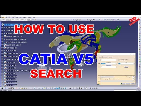 CATIA V5 - How to search and automatically select elements