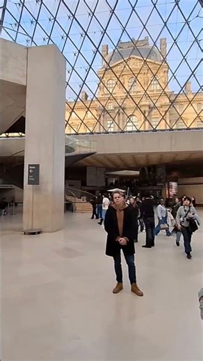 Louvre Glass Pyramid from BELOW – Stunning Architecture! ✨