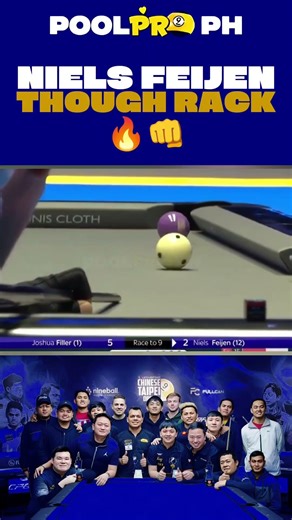 Tough rack—but he found a way. 🔥Brilliant play from Niels Feijen 🎱👏