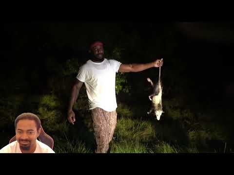 Cash nasty went hunting for racoon catch & cook Southern Style