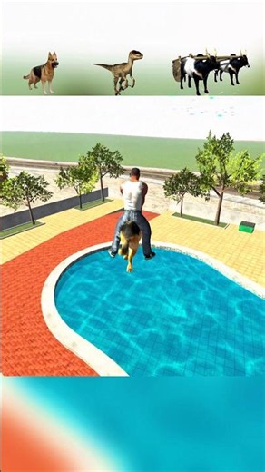 Sky High Building Vs 3 Animals: Water Jump Challenge! 😱 (Part 3)🔥🦖 #gaming #shorts #ibd3dupdate