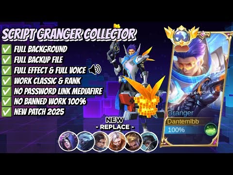UPDATE Script Skin Granger Collector - Agent Z No Password | Full Effect Voice | Patch Terbaru