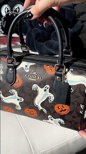 Coach Rowan Satchel Bag Halloween Print🎃 #coachpurse #coachbag #coach #halloween #handbag #unboxing