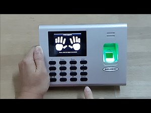 BIOXCESS BX400: How To Enrol Fingerprint on Time Attendance & Access Control Device