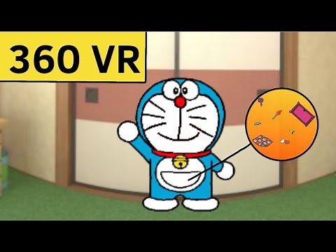 Inside Doraemon's Pocket 360 VR video animation || Ancient Animator