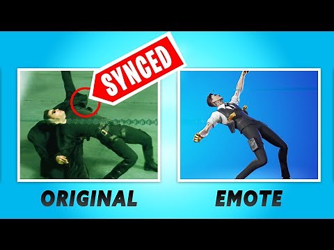 BULLET TIME from Matrix Perfectly SYNCED with Fortnite Emotes