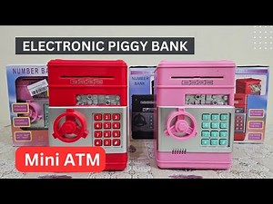 Unboxing Electronic Piggy Bank Toy - Automatic Cash & Coin ATM Machine for Kids 🎁#kidsgiftideas