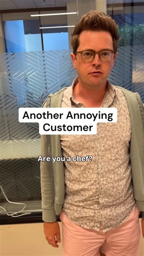 Chris Dotson on Instagram: "Sometimes we have to deal with annoying customers, but the chef life is still the best life! 😊 #reels #cooking #yeschef #restaurant #chefyes #chef #gumball #customer"