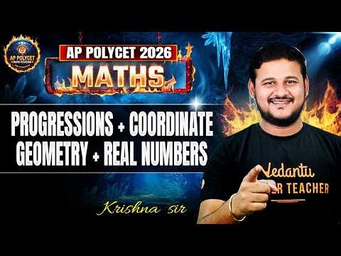 Real Numbers & Coordinate Geometry & Progressions Complete Revision | AP POLYCET 2026 Maths
