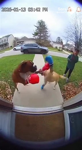 Dogs boxing #dogs #boxing #dogvideos #viraltiktok #trending