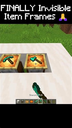 This Invisible Item Frame Trick Changes EVERYTHING #minecraft #slowed #minecraftshorts