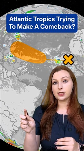 The tropics are stirring… but will it cook up into something bigger? Meteorologist Sara Tonks is keeping an eye on the Atlantic. | The Weather Channel