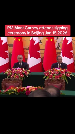 PM Mark Carney attends signing ceremony in Beijing Jan 15 2026 #canada🇨🇦 #news #canadianpolitics #liberal #markcarney