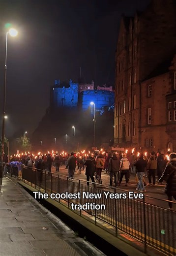 I was so sad when I thought our Scotland itinerary got us into Edinburgh a day after the Hogmanay opening event, the Torchlight Walk, and was so elated to find I was wrong by stumbling upon some torch walkers on our way home from dinner! After an hour wait in the cold rain, our minds were blown by this gorgeous display of Scottish spirit. Over 15,000 people joined to raise funds for charity through this stirring medley of traditional Scottish music featuring bagpipes and drums, attire, and torch