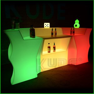 [Hot Item] Night Clubs Lighted Bar Tables LED Commercial Bar Counter