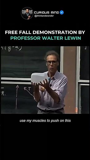 Walter Lewin demonstrates free fall... l Curious Mind l #physics