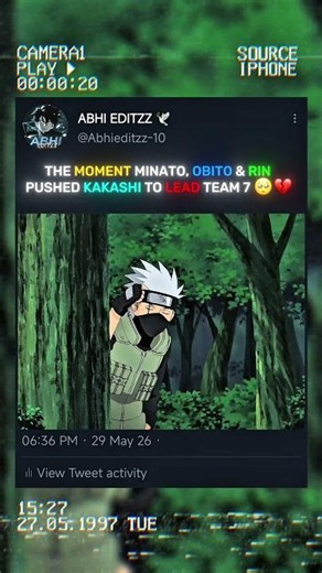 The Moment Minato, Obito & Rin Pushed Kakashi To Lead Team 7 🥺💔