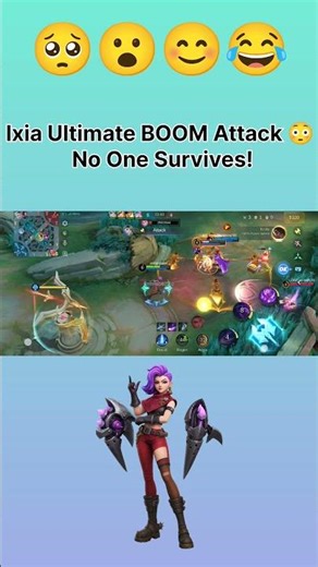 Ixia Ultimate BOOM Attack 😳 No One Survives!😎🥺😮😆... #mobilelegends #onehitkill #shortvideos #mlbb