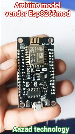 Arduino ESP8266 MOD You can create all types of projects with Wi-Fi Robot LED Light #aazadtechnology