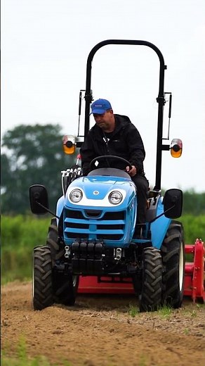 Incredible efficiency and power of the LS Tractor paired with a high-performance tiller attachment!