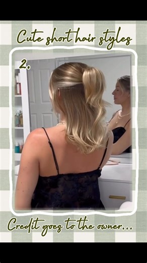 3 Cute Hairstyles for Short Hair |Easy Hairstyle Tutorial☺️💓#cute #hairstyle #aesthetic #fyp #shorts