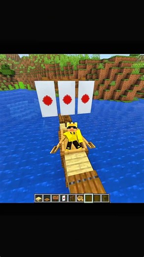 Minecraft mini boat tutorial 🤩#minecraft #shorts #ytshorts