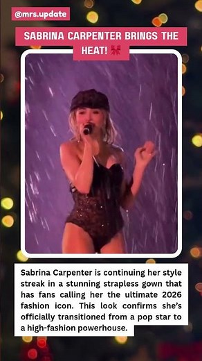 SABRINA CARPENTER HEAT! Her Strapless Look Goes Viral! 🎤✨ #SabrinaCarpenter #Fashion