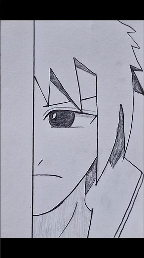 How to draw sasuke uchiha easy step-by-step | easy anime drawing for beginners