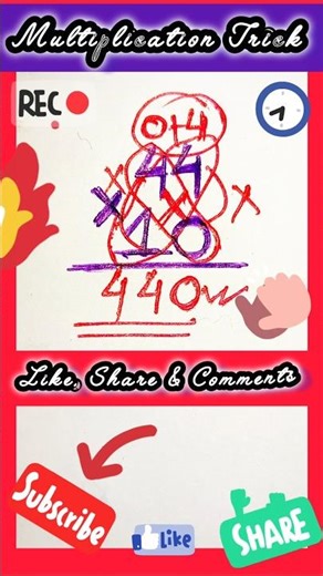 How to Make Multiplication Easy and Fun 😉 #math #multiplication #mathtrick