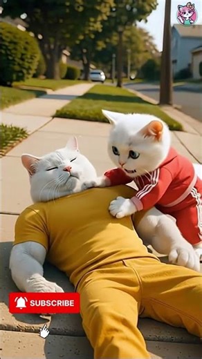 🐾🔥 Kitten Outsmarts Evil! p#1 #cat #cartoon #mamacat #mothercat #funny #shorts #movie #cute