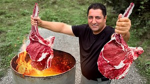 90K views · 4.1K reactions | A fascinating DIY how to make your own grill out of an old barrel. Cooking top-notch tomogawki steaks from marbled beef. Share this video on your page, would love your support! #villagelife #beef #cookingvideo | Wilderness Cooking | Facebook