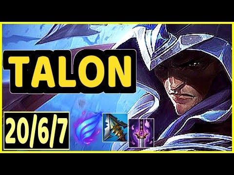 TALON VS SHACO - 20/6/7 KDA JUNGLE GAMEPLAY DIAMOND III