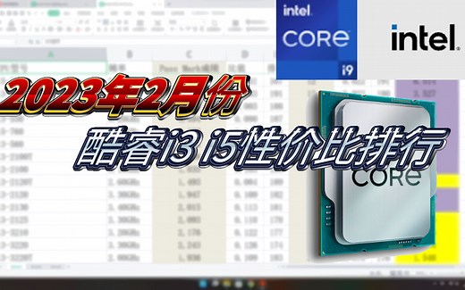 【酷睿CPU】i3 i5全系列性价比排行 剧情向解读