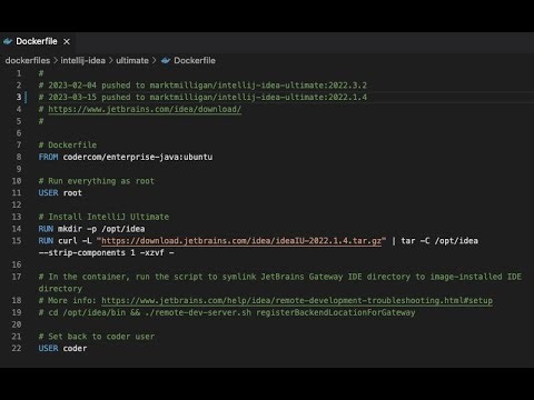 Environment consistency: Changing an IntelliJ version in a container image