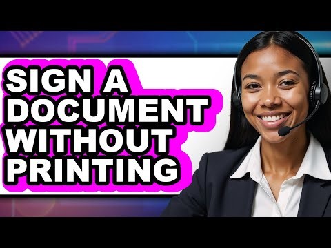How to Sign a Document Without Printing