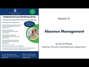 Session 2: Absence Management