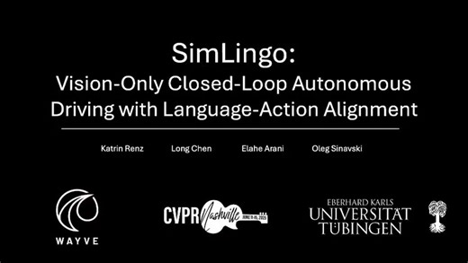 #cvpr2025 #simlingo | Wayve
