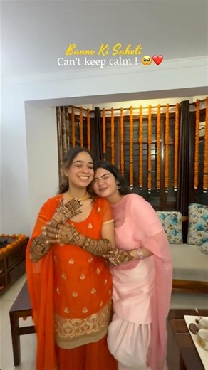 My Bestie’s Mehendi Function 🥹❤️🧿 Ghar Ki Mehendi #youtubeshorts #shorts #minivlog