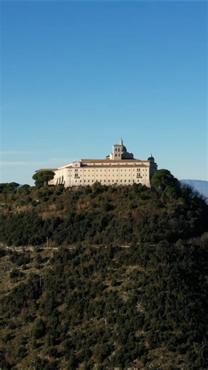 L'abbazia di Montecassino, in Italia: immagini aeree di un luogo sacro della storia italiana