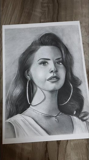Drawing Lana Del Rey 🥀✨ #shorts #youtubeshorts #art