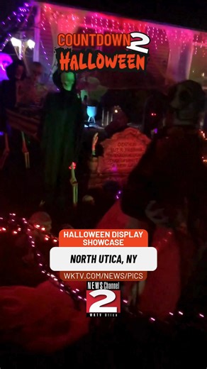 COUNTDOWN '2' HALLOWEEN || Check out this Halloween display in North Utica, NY, submitted to our website! If you would like to showcase your spooky Halloween display, send your video to WKTV.com/news/pics | WKTV NEWSChannel 2