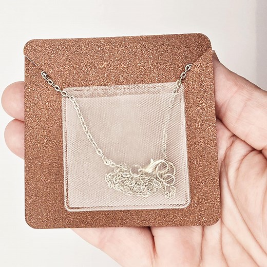 Adhesive Necklace Card Pouches to Hold Loose Chain Pocket - Necklace Card Envelopes Pouch Pocket | QUANTITY 100 | SIZE: 2"x2" & 2.5"x2" - Etsy