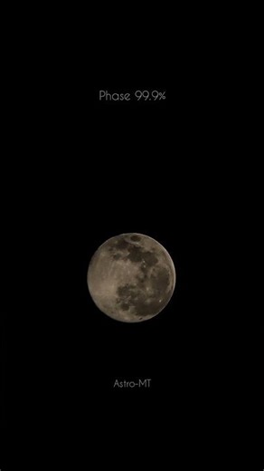 Last supper moon of the year captured through 40mm refractor telescope / cold moon video/ Astro-MT
