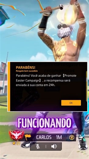 Carlos Henrique | NOVO CODIGUINHO INFINITO QUE A GARENA SOLTOU DE ÚLTIMA HORA 😱🚨 #freefire #garenafreefire #sensibilidadefreefire #codiguinhoff | Instagram