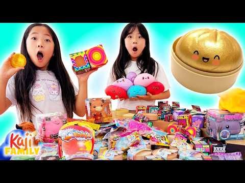 Emma & Kate's GIANT Needoh & Surprise Rainbow Dumpling Haul!